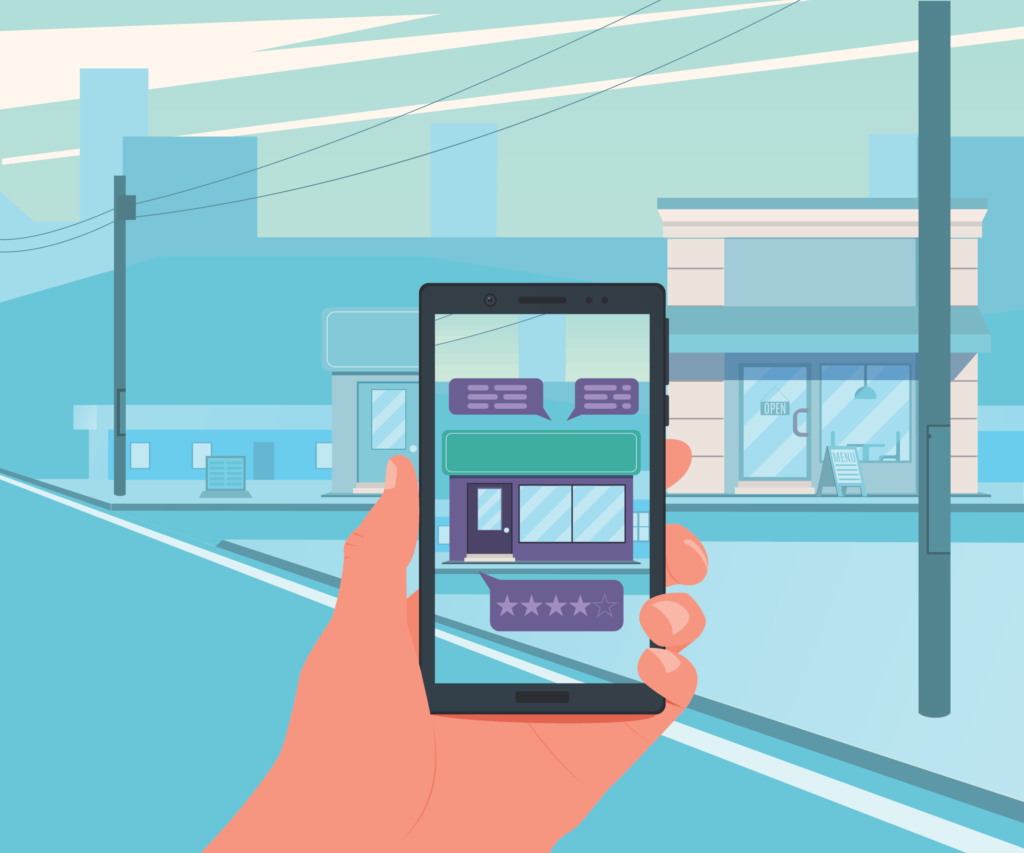 augmented reality travel illustration